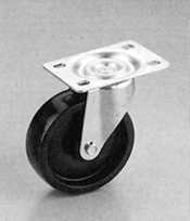 800 Pound Capacity RWM Casters DUB-0615-08 6 x 1-1/2 Durastan Phenolic Wheel with Roller Bearing for 1/2 Axle 